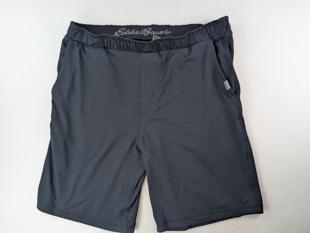 Eddie Bauer Lounge Shorts Men’s L Black Stretch Athletic Casual